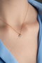 Heliophilia Silver Collar de Plata de Ley 925 con Baño de Oro Rosa y Circón